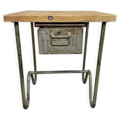 Table de travail industrielle vintage, années 1960