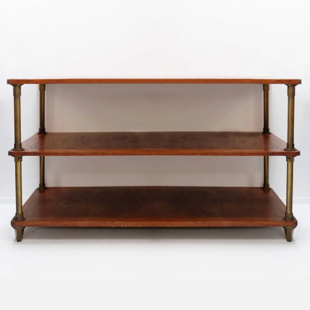 Table d'exposition française à trois niveaux d'une boutique - 1900s