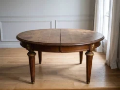 Table en Acajou avec rallonge style Louis XVI