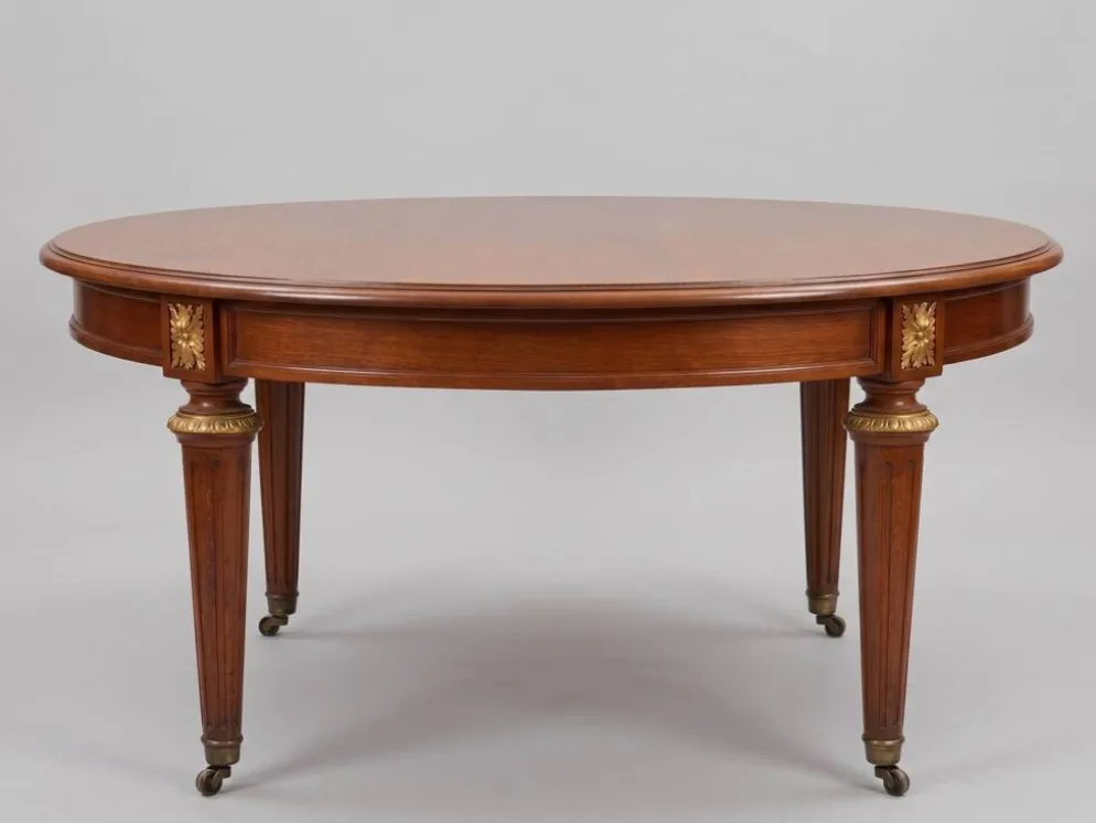 Table en Acajou avec rallonge style Louis XVI