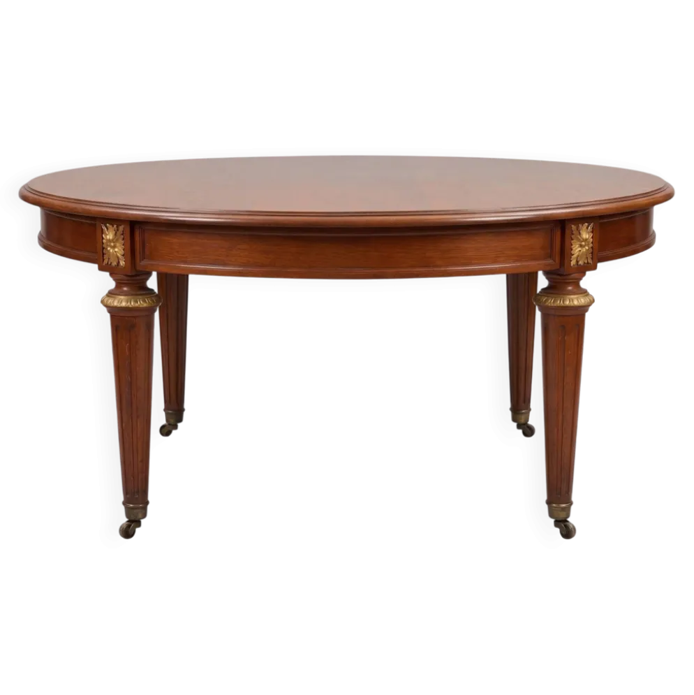 Table en Acajou avec rallonge style Louis XVI