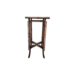 Table en bambou français Art Nouveau, fin des années 1800