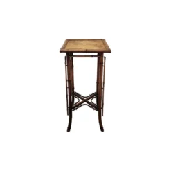 Table en bambou français Art Nouveau, fin des années 1800