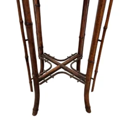 Table en bambou français Art Nouveau, fin des années 1800