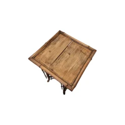 Table en bambou français Art Nouveau, fin des années 1800