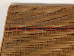 Table en bois et rotin 1920