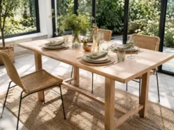 Table en chene massif avec rallonges