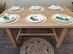 Table en chene massif avec rallonges