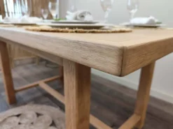 Table en chene massif avec rallonges