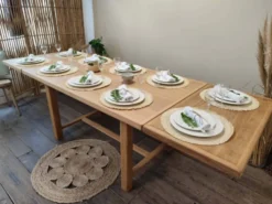 Table en chene massif avec rallonges