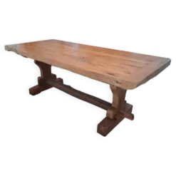Table en chêne massif 205 cm – fabrication artisanale, pièce unique