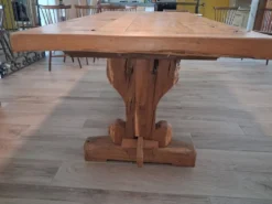 Table en chêne massif 205 cm – fabrication artisanale, pièce unique