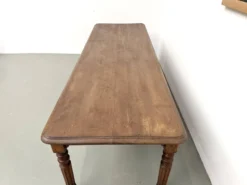 Table en chêne massif à 6 pieds tournés (1900)