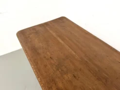 Table en chêne massif à 6 pieds tournés (1900)