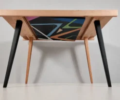 Table en frêne vintage, années 1970