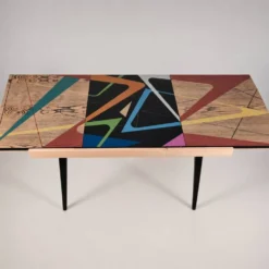 Table en frêne vintage, années 1970