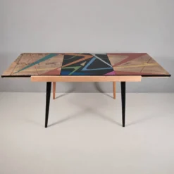 Table en frêne vintage, années 1970