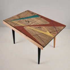 Table en frêne vintage, années 1970