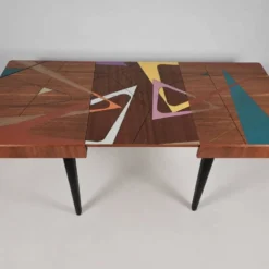 Table en hêtre vintage, années 1970