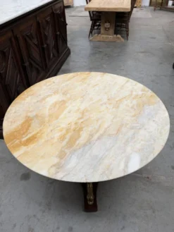 Table en laiton et onyx années 50