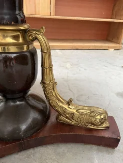 Table en laiton et onyx années 50