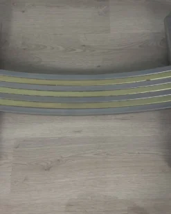 Table en métal vintage, laiton et verre par renato zevi, années 1970