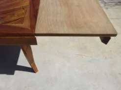Table en noyer massif, avec rallonges