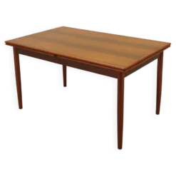 Table en palissandre, design danois, années 1970, fabriquée au Danemark