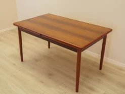 Table en palissandre, design danois, années 1970, fabriquée au Danemark