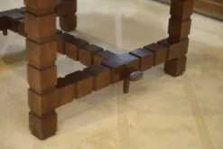 Table en palissandre et bois pétrifié 1960’s