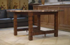 Table en palissandre et bois pétrifié 1960’s