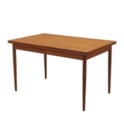 Table en teck, design danois, années 1970, fabriquée au Danemark