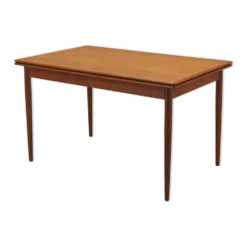 Table en teck, design danois, années 1970, fabriquée au Danemark
