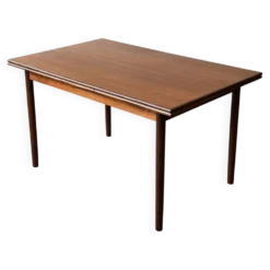 Table en teck extensible, Danemark 1960s/1970s, VNTG, Mid-C Modern
