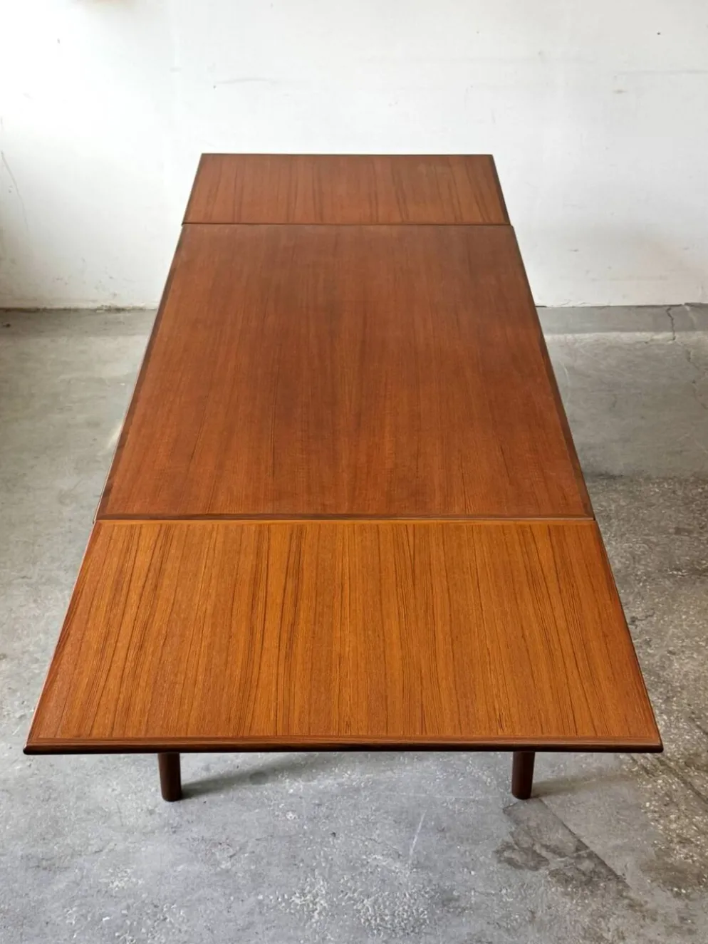 Table en teck extensible, Danemark 1960s/1970s, VNTG, Mid-C Modern