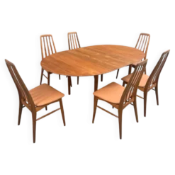 Table en teck massif de Peter Hvidt pour Soborg, 1956