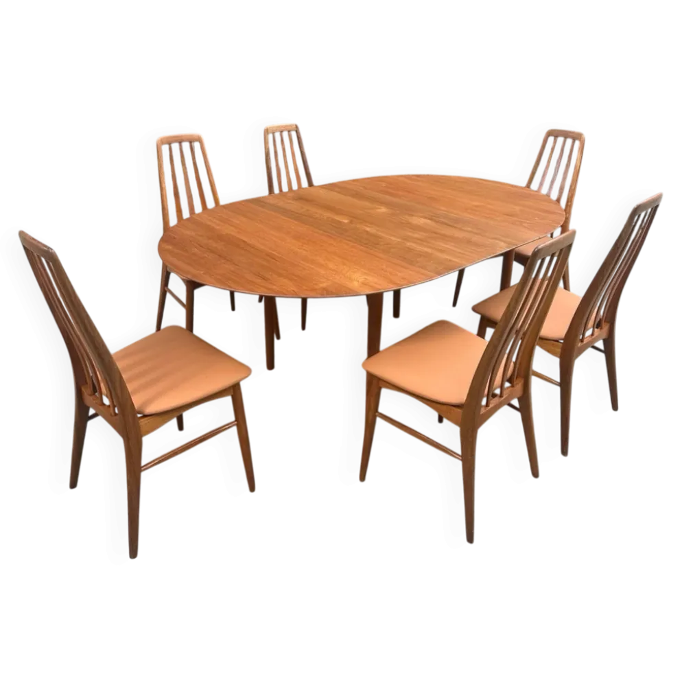 Table en teck massif de Peter Hvidt pour Soborg, 1956