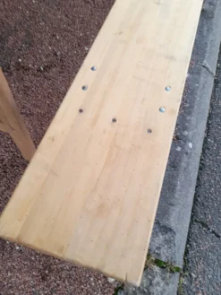 Table et bancs pliant de guinguette bistrot -2m20