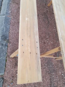 Table et bancs pliant de guinguette bistrot -2m20