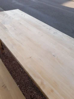 Table et bancs pliant de guinguette bistrot -2m20