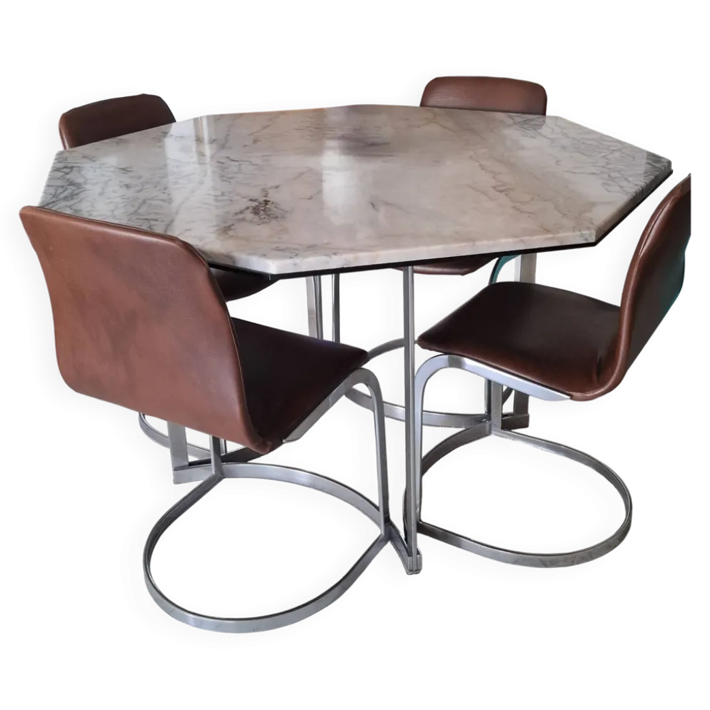 Table et chaises vintages