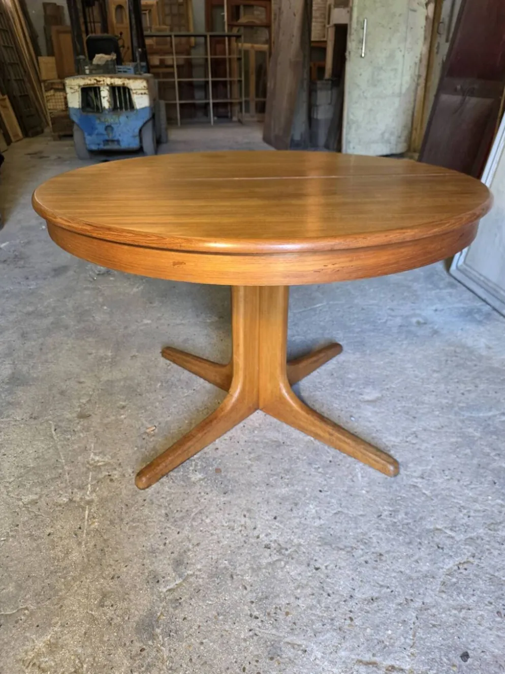 Table extensible Baumann en teck des années 60, (2 rallonges)