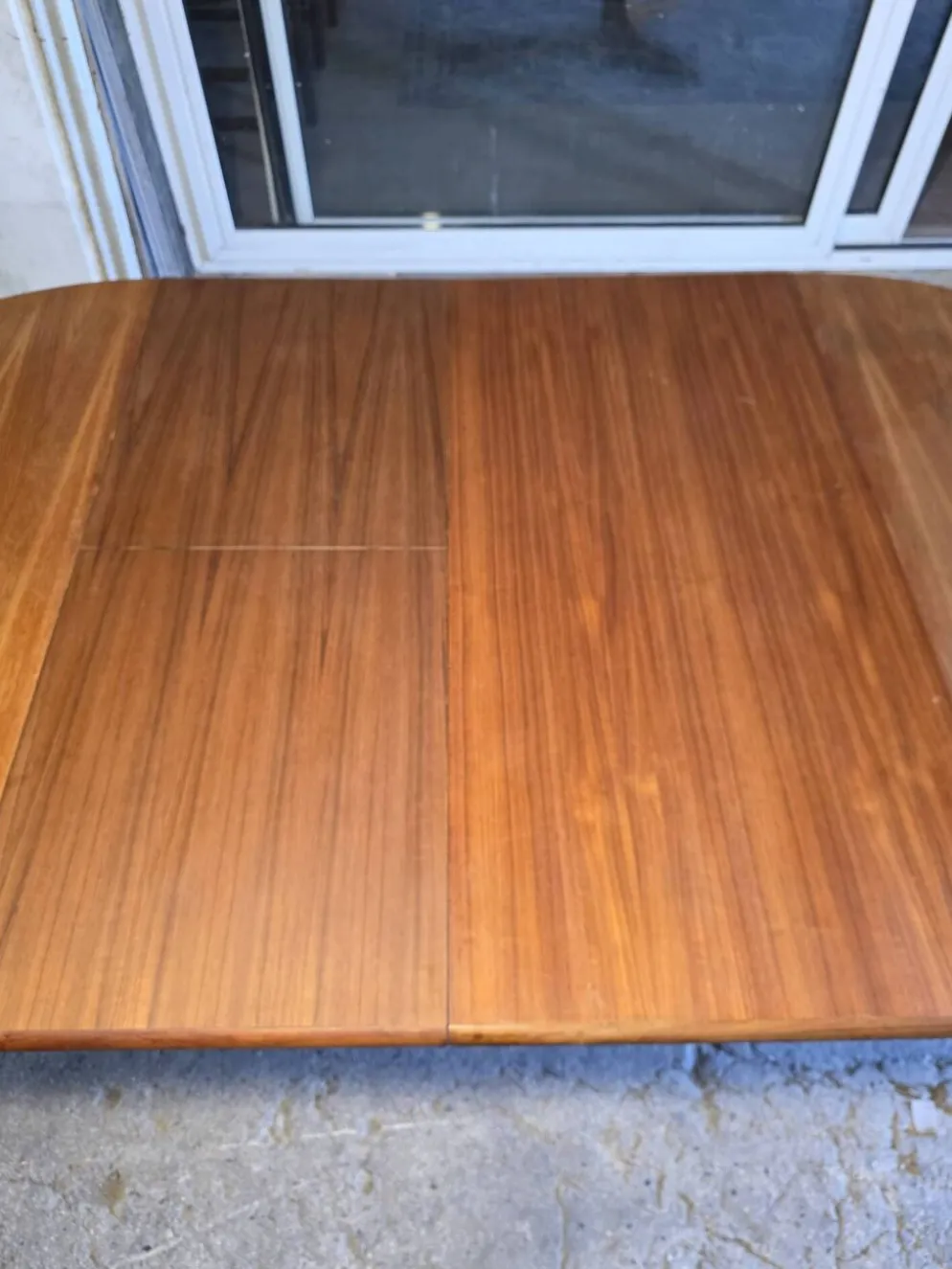 Table extensible Baumann en teck des années 60, (2 rallonges)