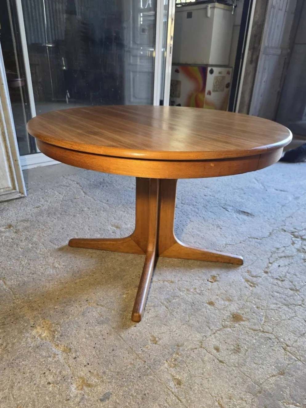 Table extensible Baumann en teck des années 60, (2 rallonges)
