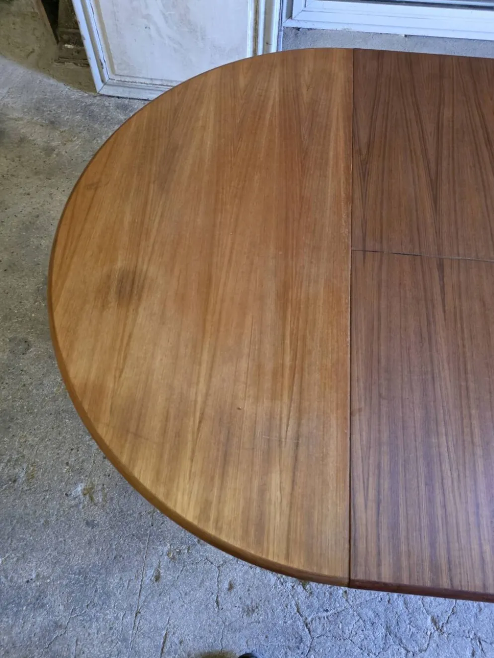 Table extensible Baumann en teck des années 60, (2 rallonges)