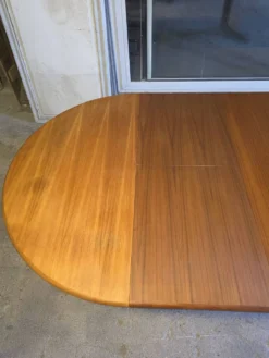 Table extensible Baumann en teck des années 60, (2 rallonges)