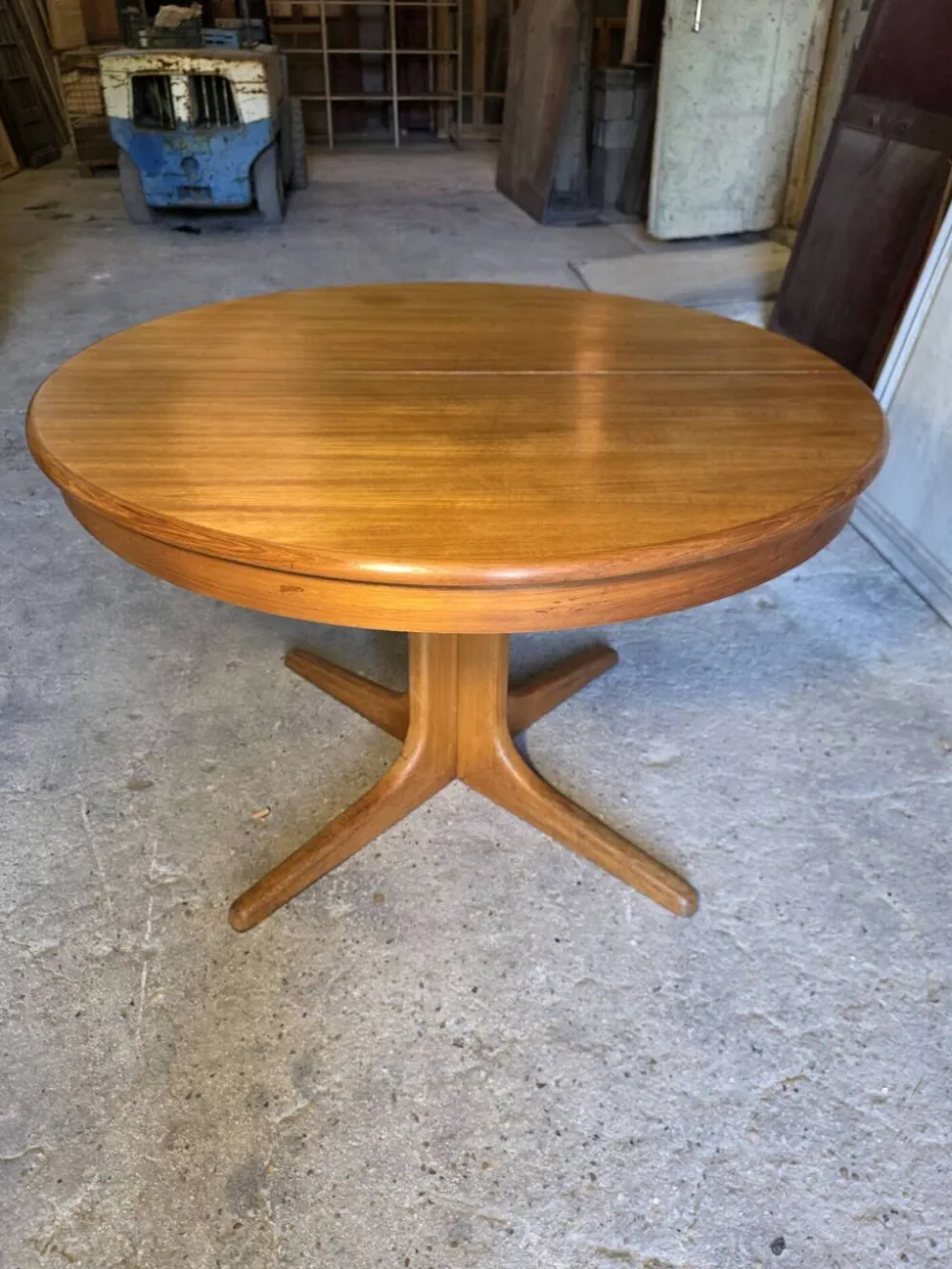 Table extensible Baumann en teck des années 60, (2 rallonges)