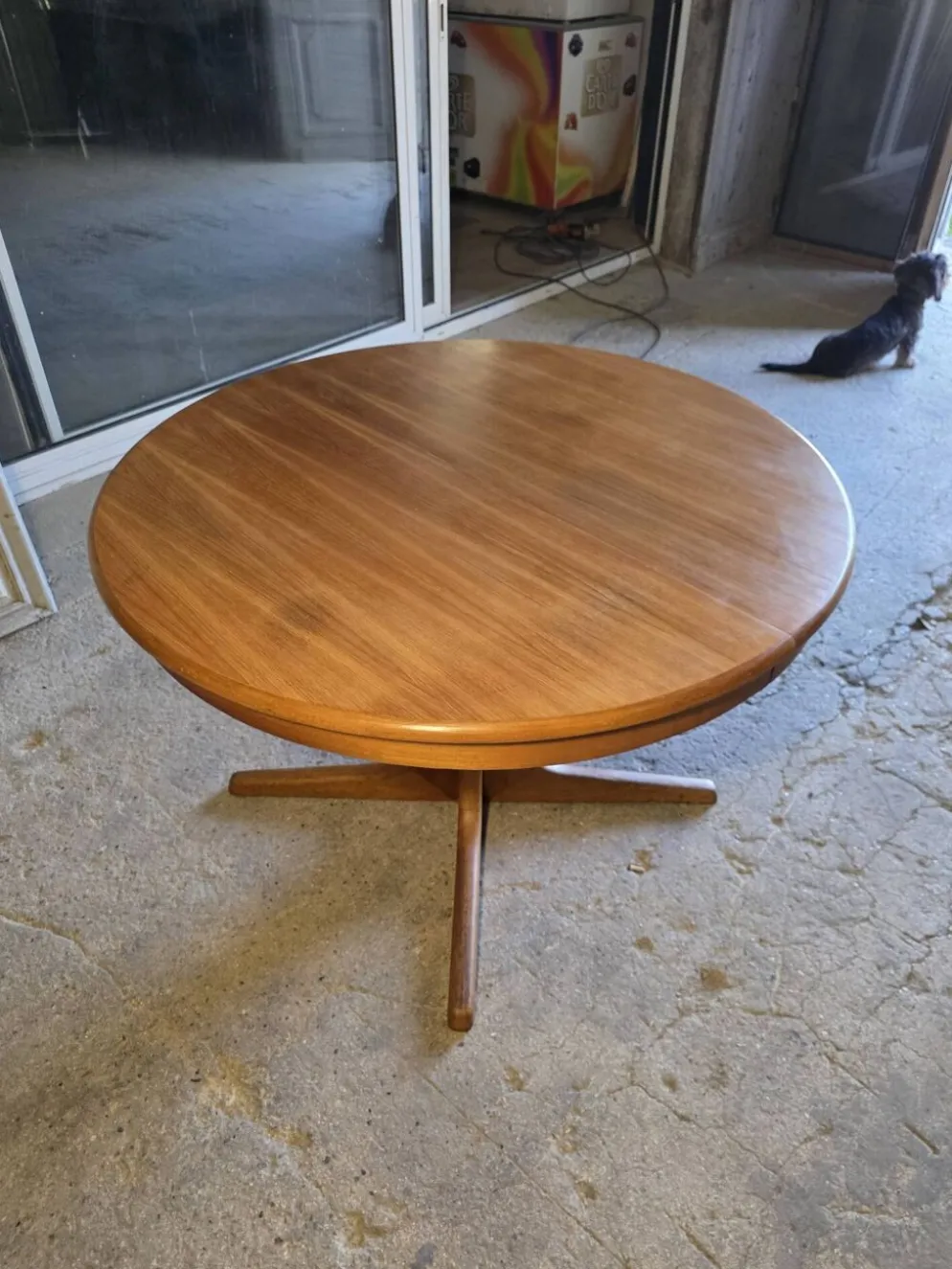 Table extensible Baumann en teck des années 60, (2 rallonges)