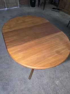 Table extensible Baumann en teck des années 60, (2 rallonges)