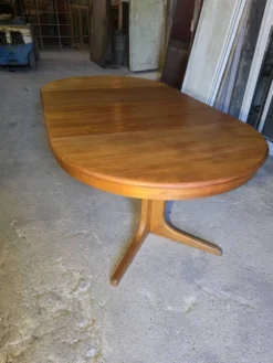 Table extensible Baumann en teck des années 60, (2 rallonges)